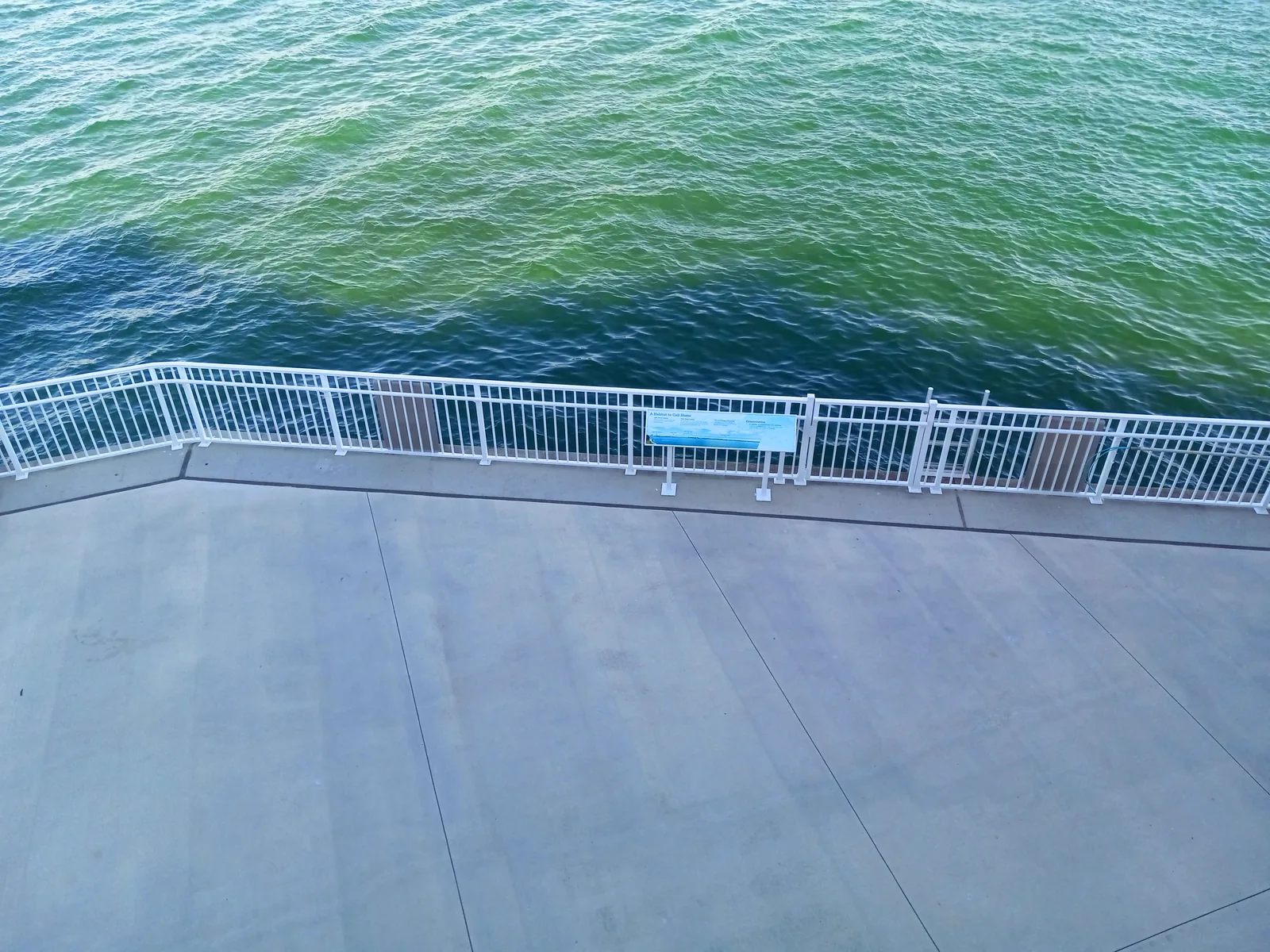 The observation deck over the water at Manatee Lagoon on North Flagler Drive in West Palm Beach.