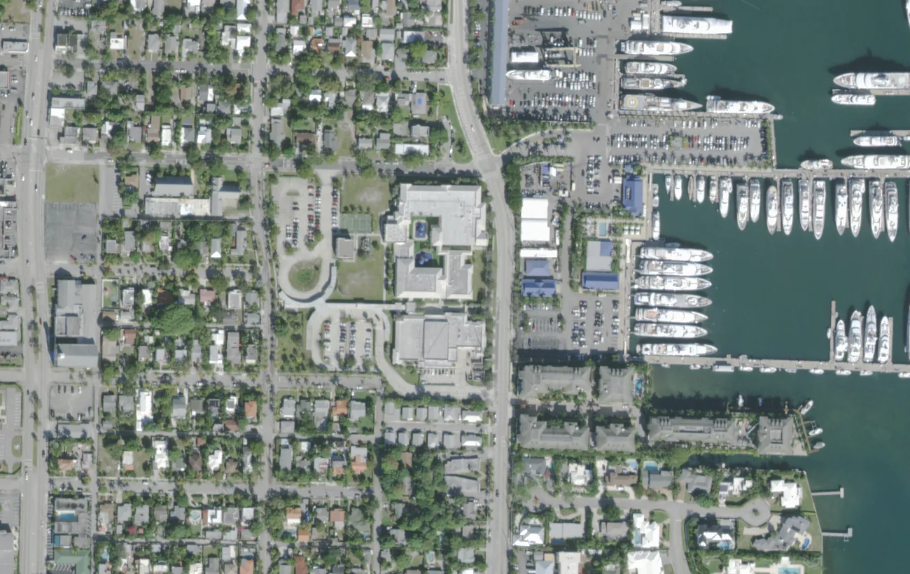 Northboro Elementary's campus on 40th Street in the north end of West Palm Beach, seen from the air