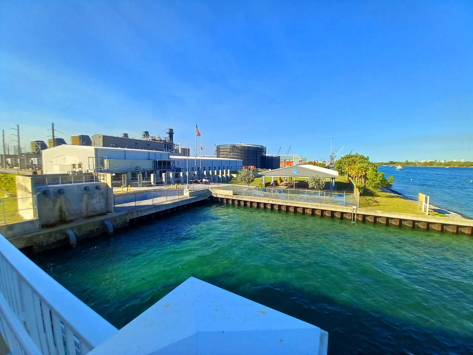 The water and observation area at Manatee Lagoon, the free FPL Eco-Discovery Center on North Flagler Drive in West Palm Beach.